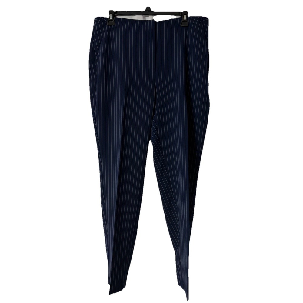 NWT Chicos Womens Soft Striped Ultimate Fit Ankle Pants Slacks Trousers Size 2